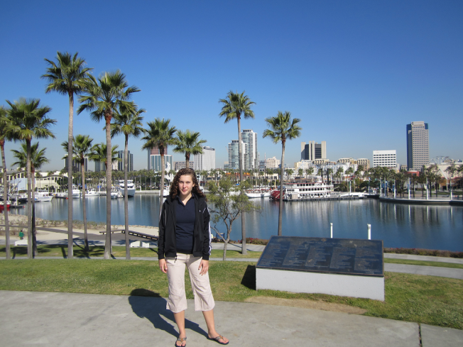 Walking on Sunshine at the Long Beach harbor and marina